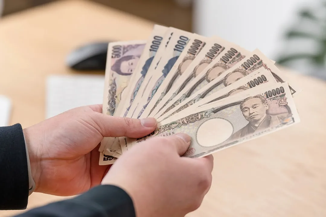 現金のお渡しの画像